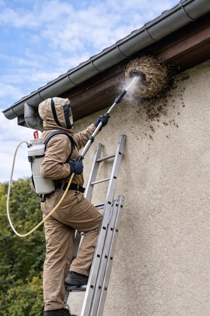 Destruction de nids guêpes et frelons